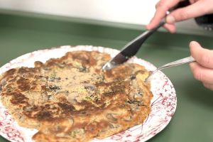 Galette végétale dorée aux légumes